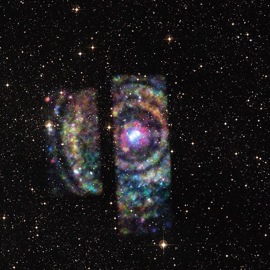 The X-ray echo of Circinus X-1 as seen by NASA's Chandra. Credits: NASA/CXC/U. Wisconsin/S. Heinz